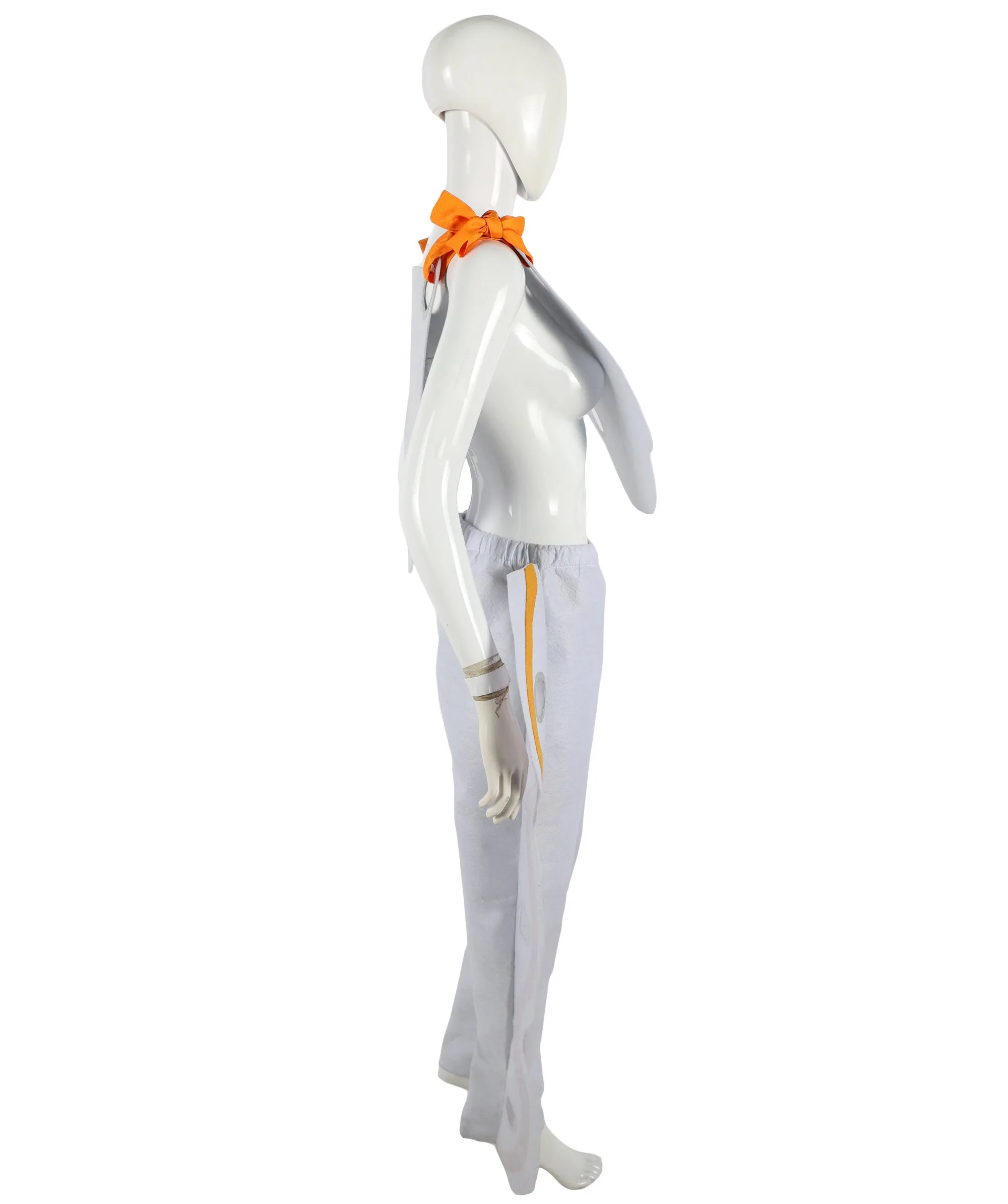 HPO Adult Women's Seashell-Inspired Costume I White & Orange Nautical Cosplay Outfit