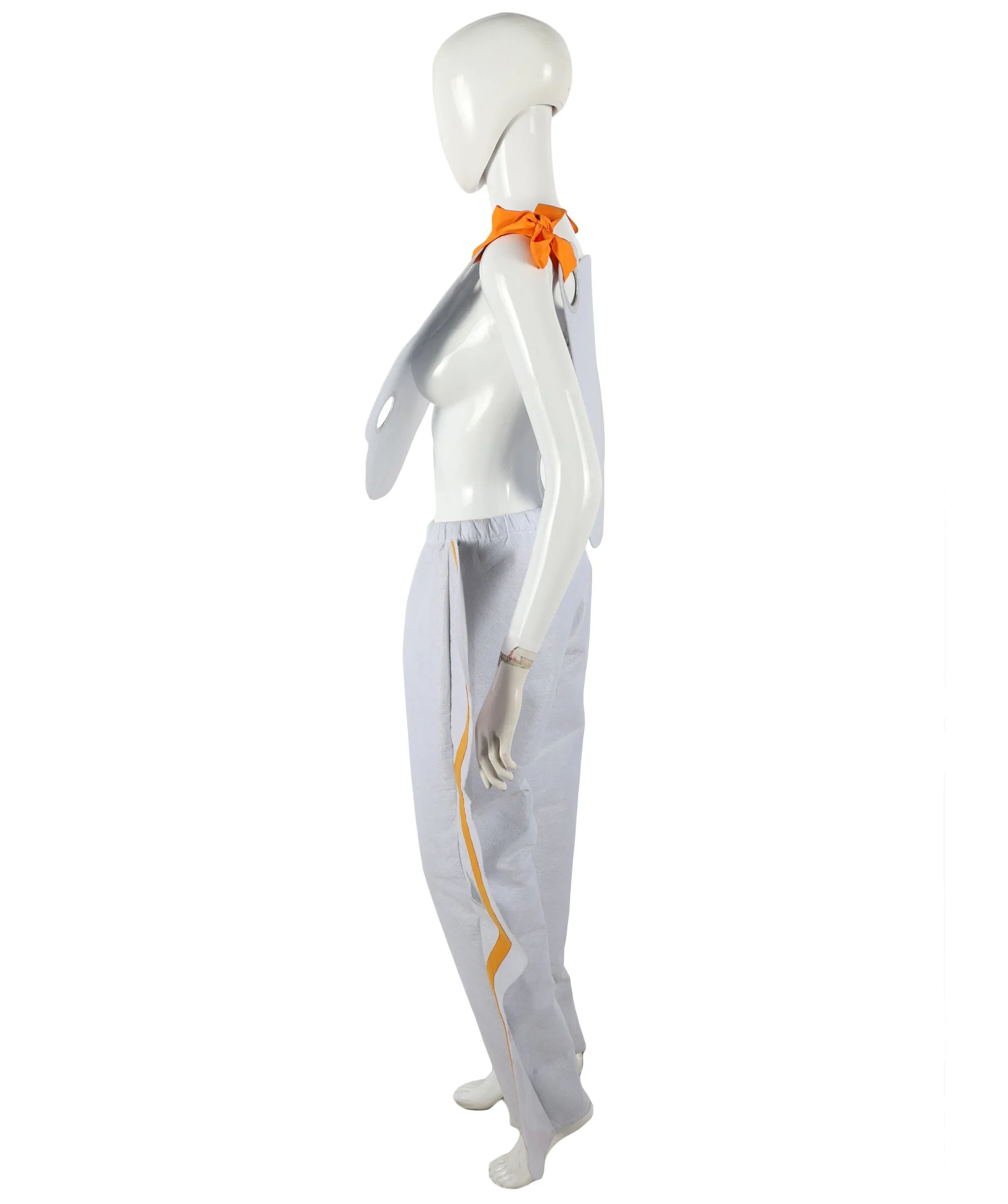 HPO Adult Women's Seashell-Inspired Costume I White & Orange Nautical Cosplay Outfit