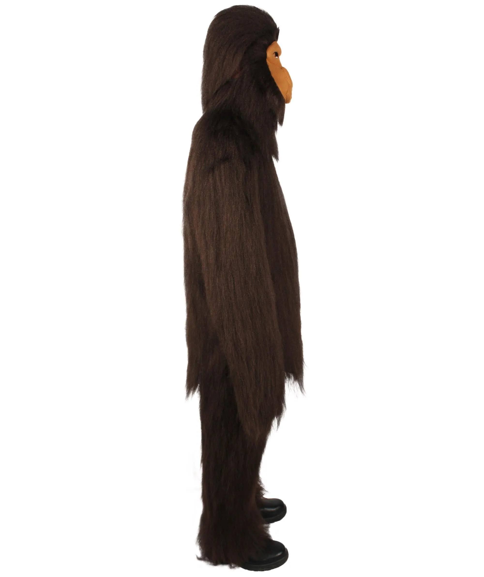 HPO Hairy Unisex Ape Mask and Bodysuit Costume Bundle | Multiple Color Options