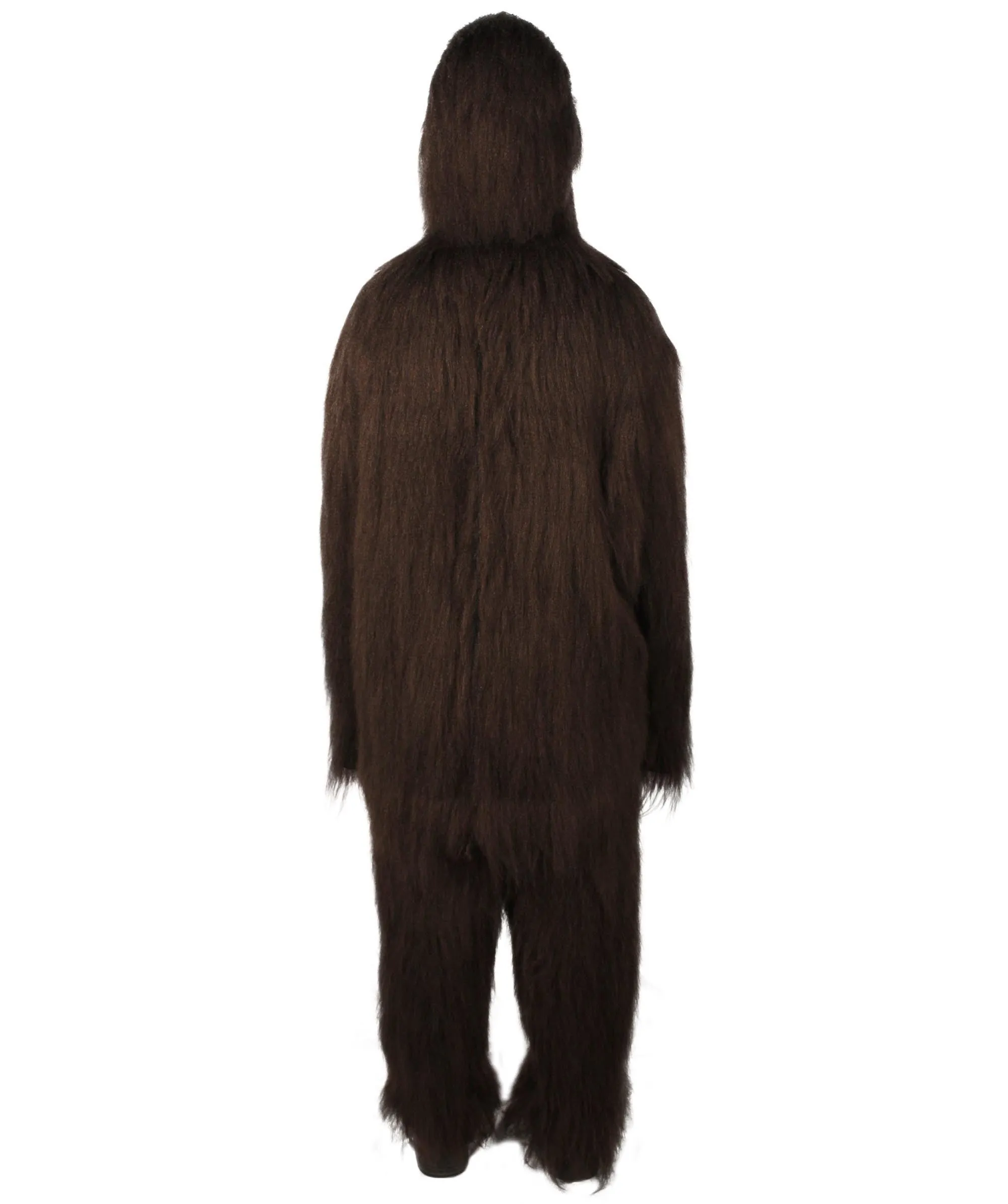 HPO Hairy Unisex Ape Mask and Bodysuit Costume Bundle | Multiple Color Options