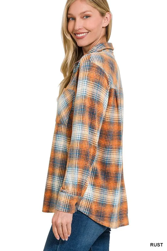 Jacquard Plaid Shacket