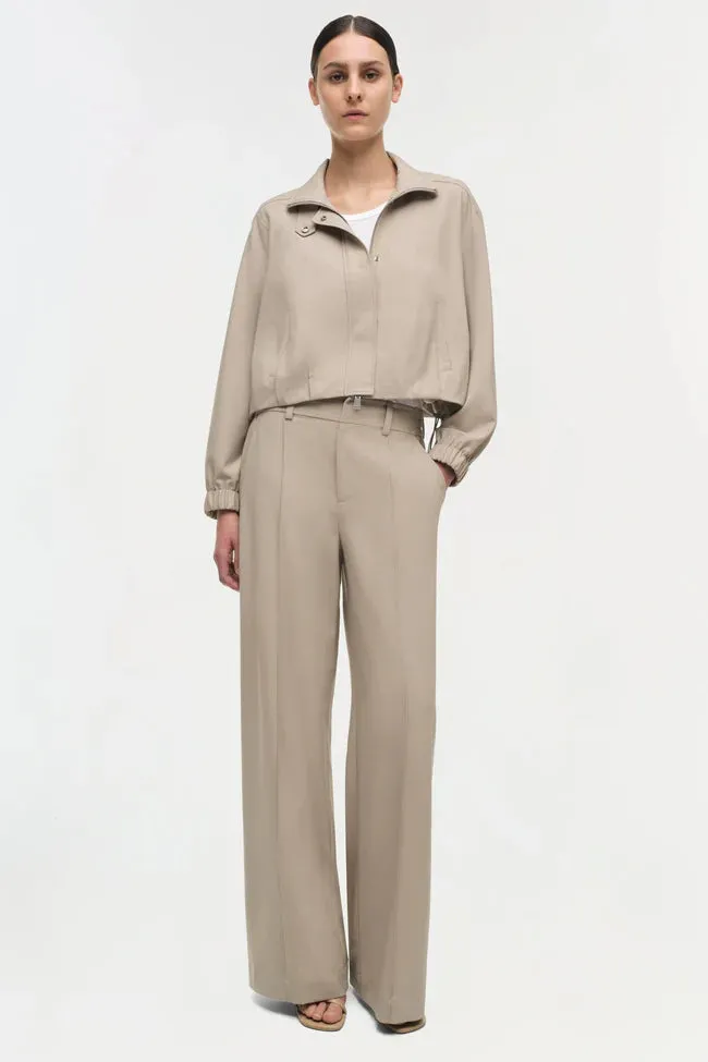 Jonathan Simkhai Geniveve Cropped Jacket Sand