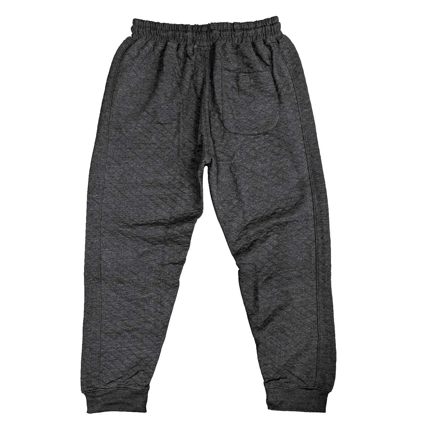 Kam Quilted Jersey Joggers - KBS 238 - Charcoal