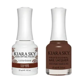 Kiara Sky All-in-One Gel   Polish Duo - 5118 Cold Brew