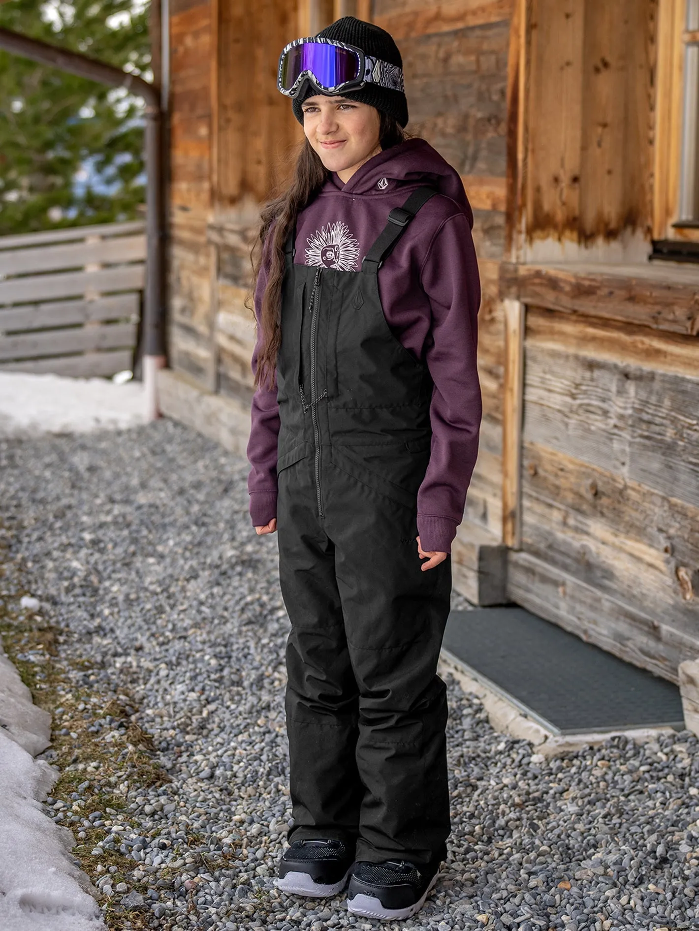 Kids Barkley Insulated Bib Overalls - Black