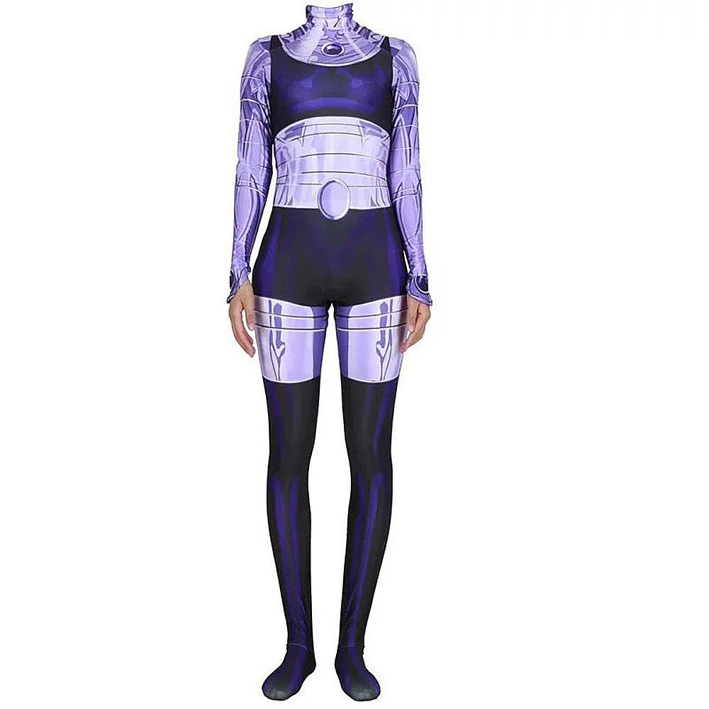 Komand'r Blackfire Costume Jumpsuit Bodysuit Titans Cosplay Halloween