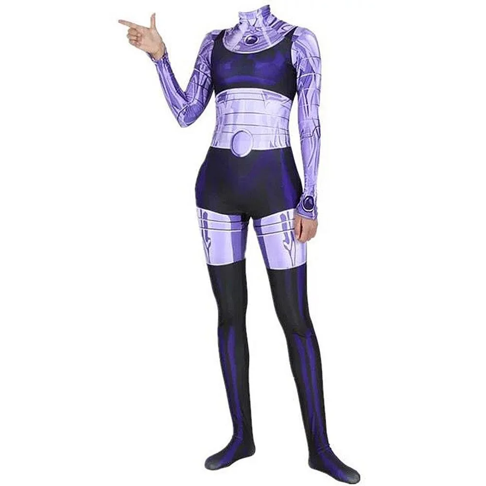 Komand'r Blackfire Costume Jumpsuit Bodysuit Titans Cosplay Halloween