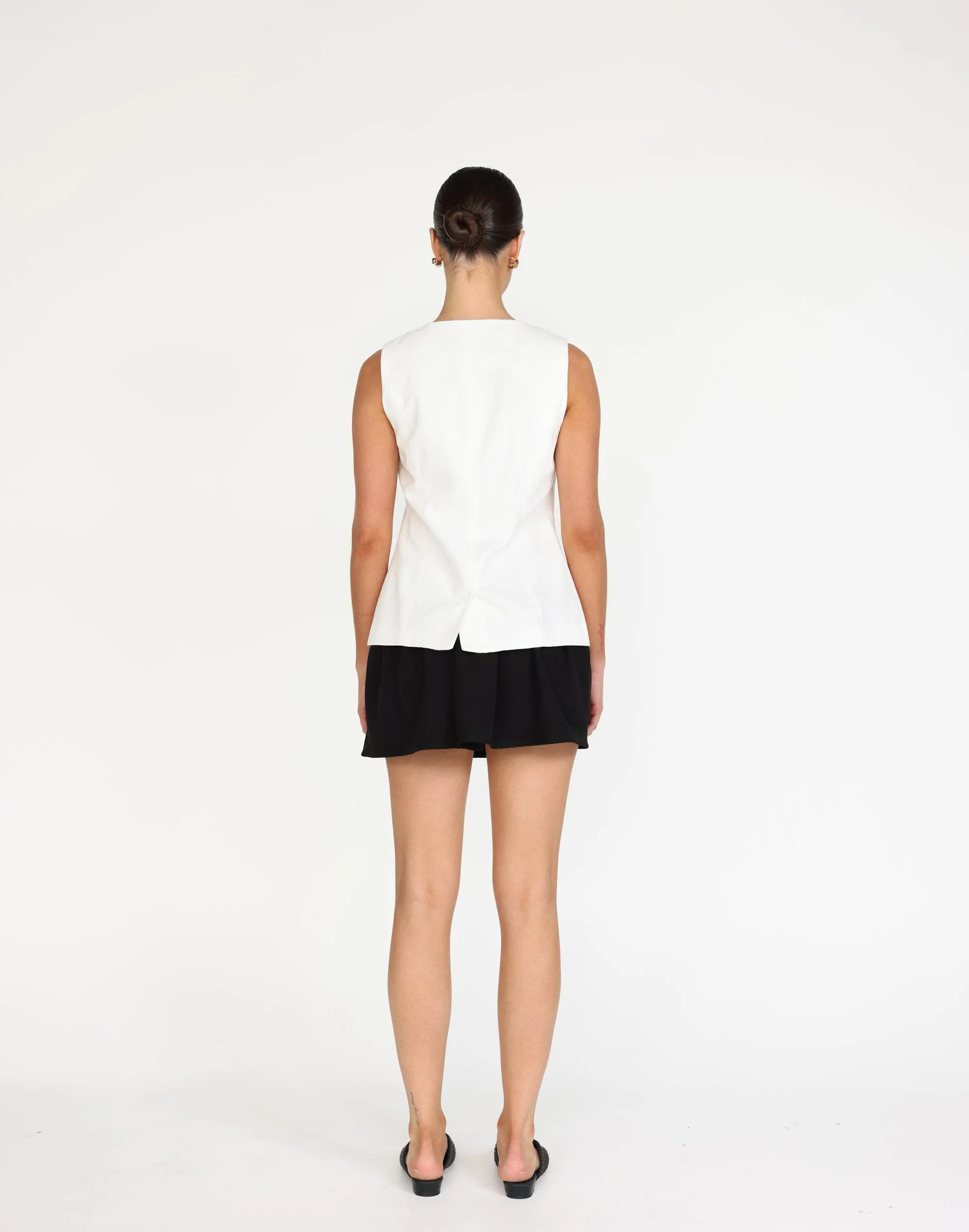 Kristen Vest Top (White)