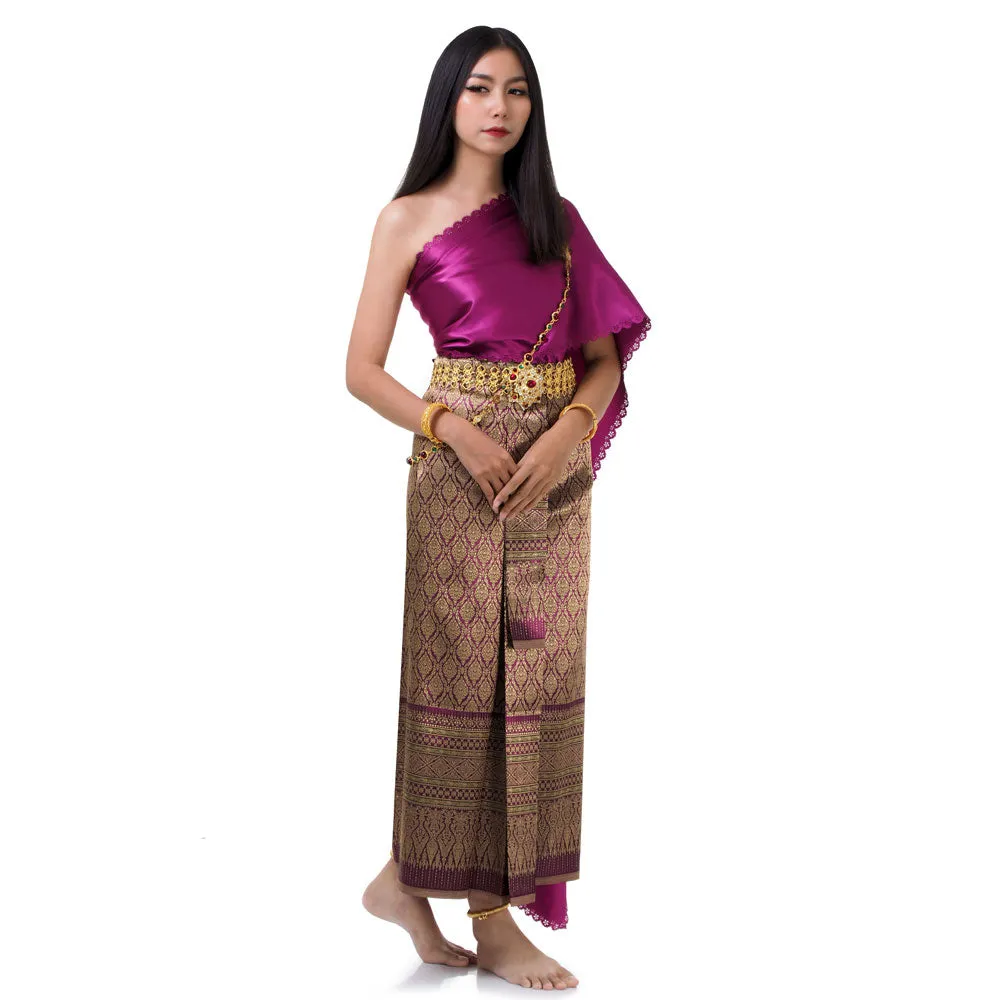 Lalita Luxurious Design Traditional Chut Thai Dress