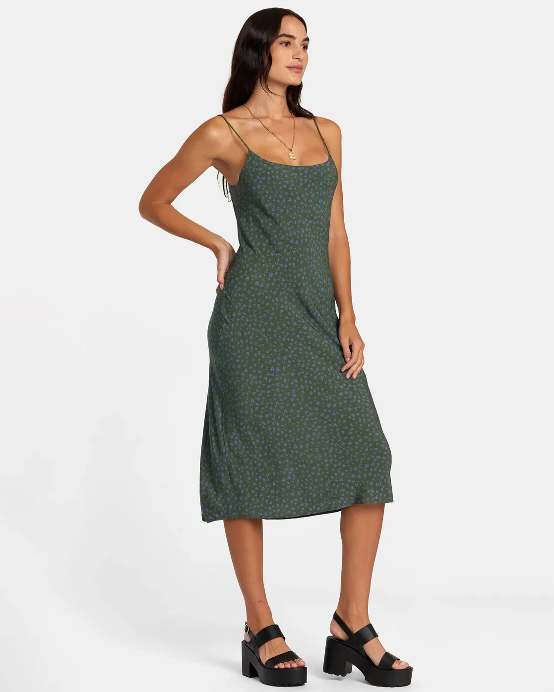 Maiden Midi Dress - Leaf