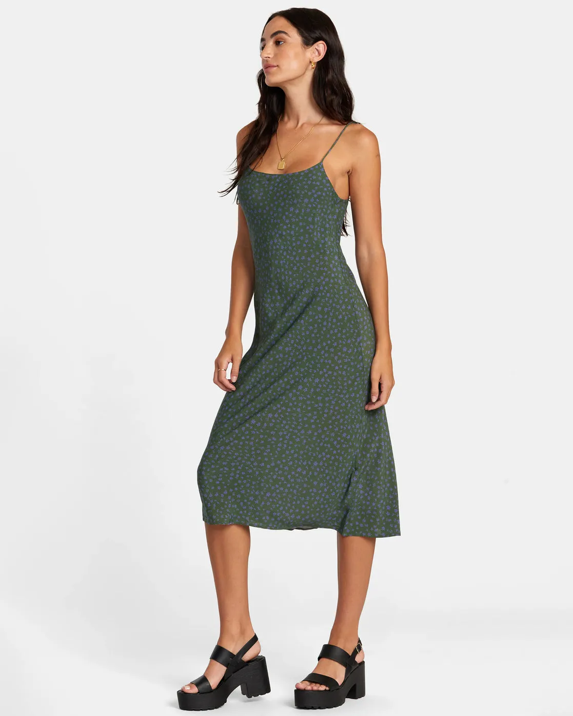 Maiden Midi Dress - Leaf