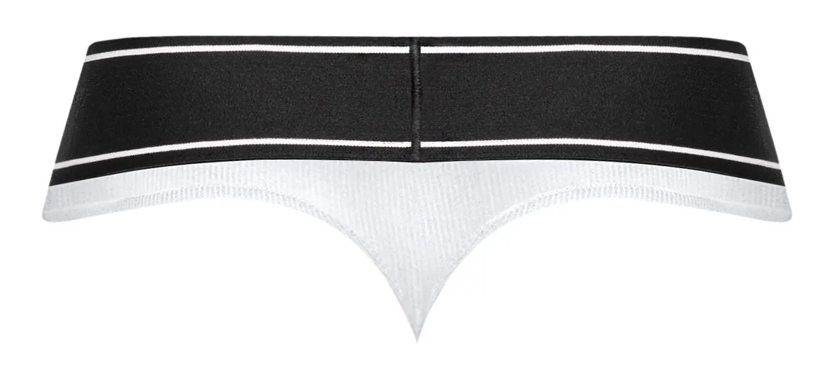 Male Power 442-275 Modal Rib Bong Thong Color White