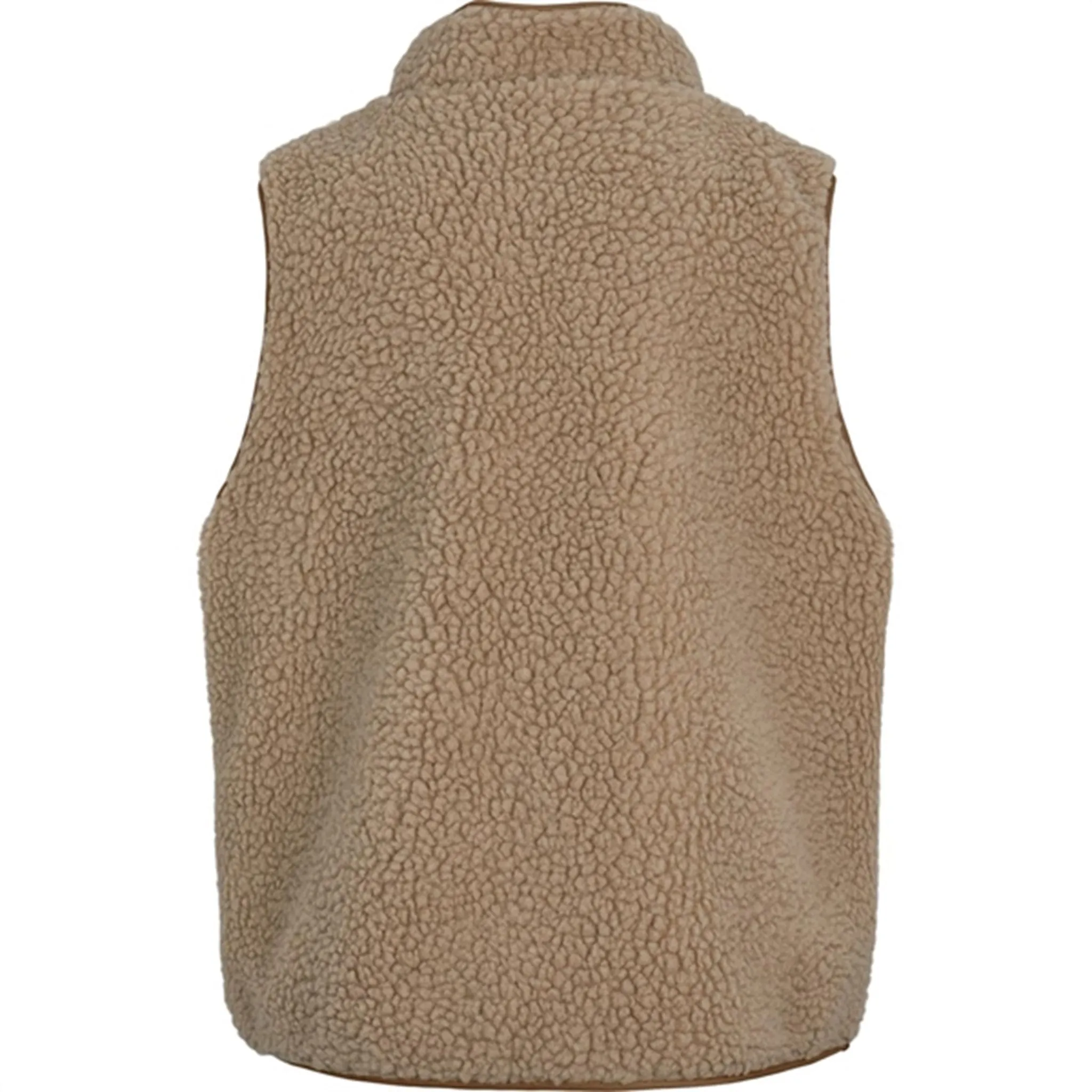 MarMar Joby Teddybear Fleece Vest Sandstone