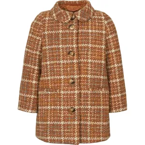 MarMar Olive Wool Glitter Jacket Caramel Check