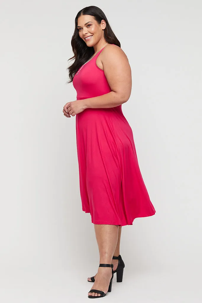 Melanie Dress - Magenta