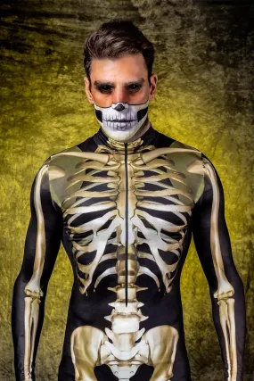 Men's Graveyard Skeleton Costume