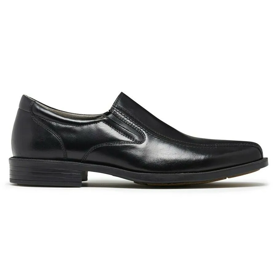 Mens Julius Marlow Melbourne Black Leather Slip On Shoes Work Formal Shoe