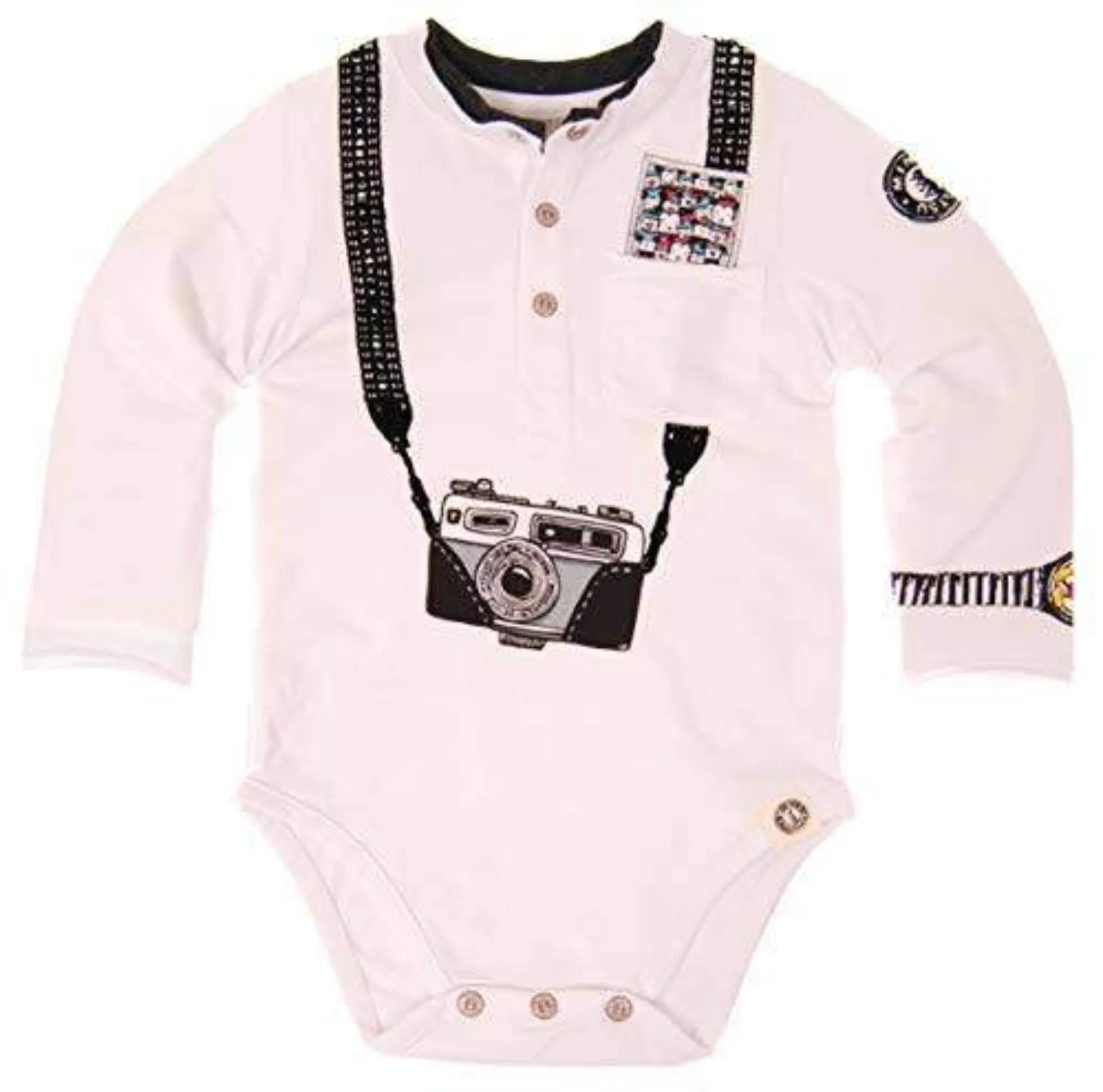 Mini Shatsu Infant Boys Mickey Mouse & Me Camera Bodysuit