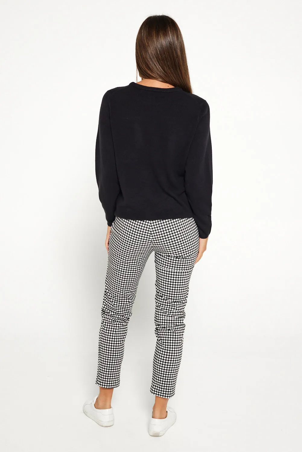 Moira Pants - Black/White Gingham