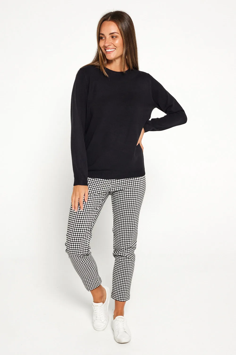 Moira Pants - Black/White Gingham