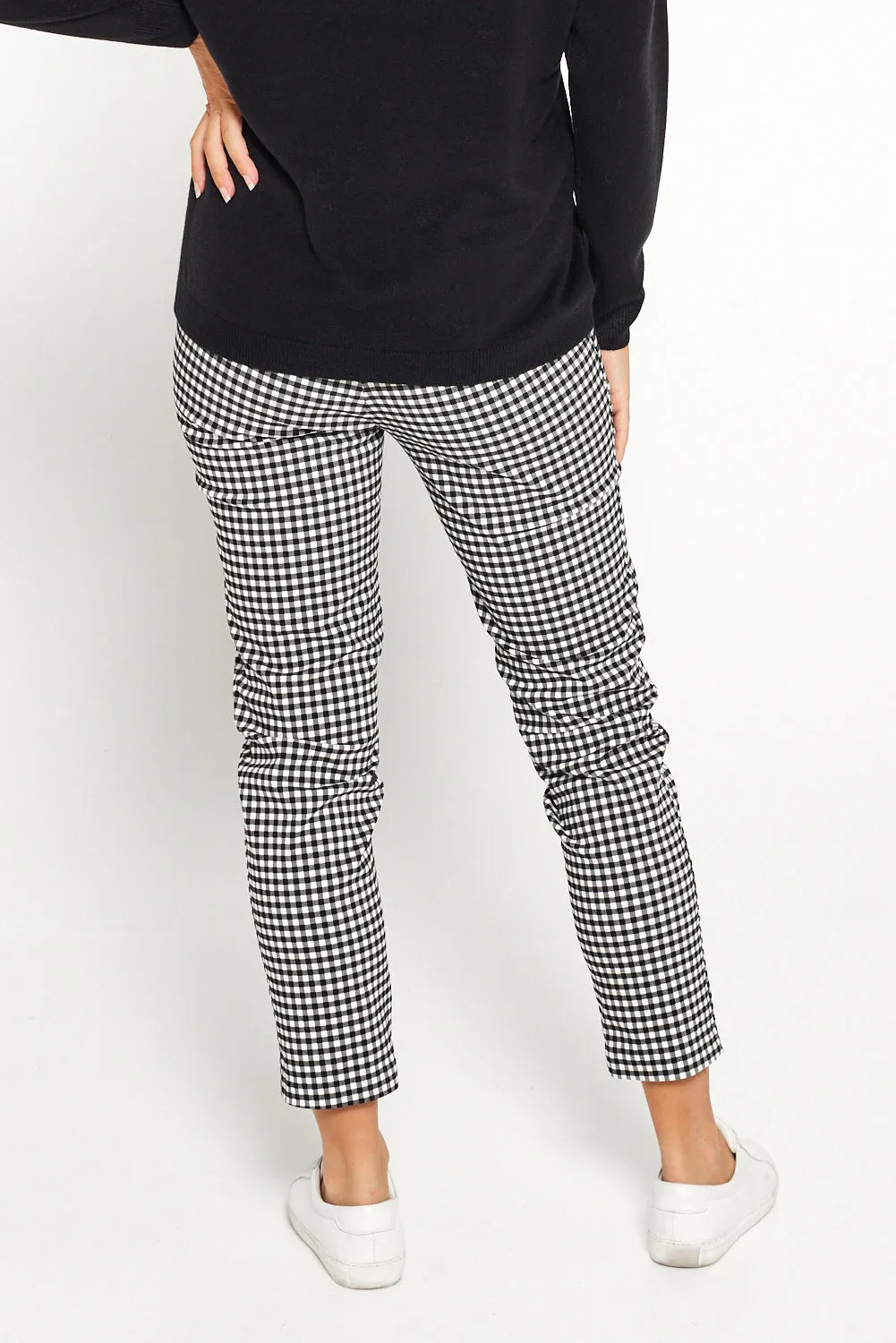 Moira Pants - Black/White Gingham