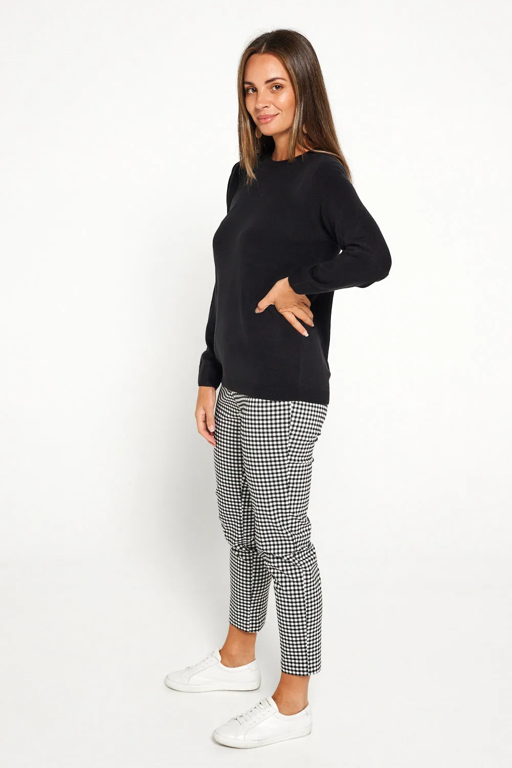 Moira Pants - Black/White Gingham