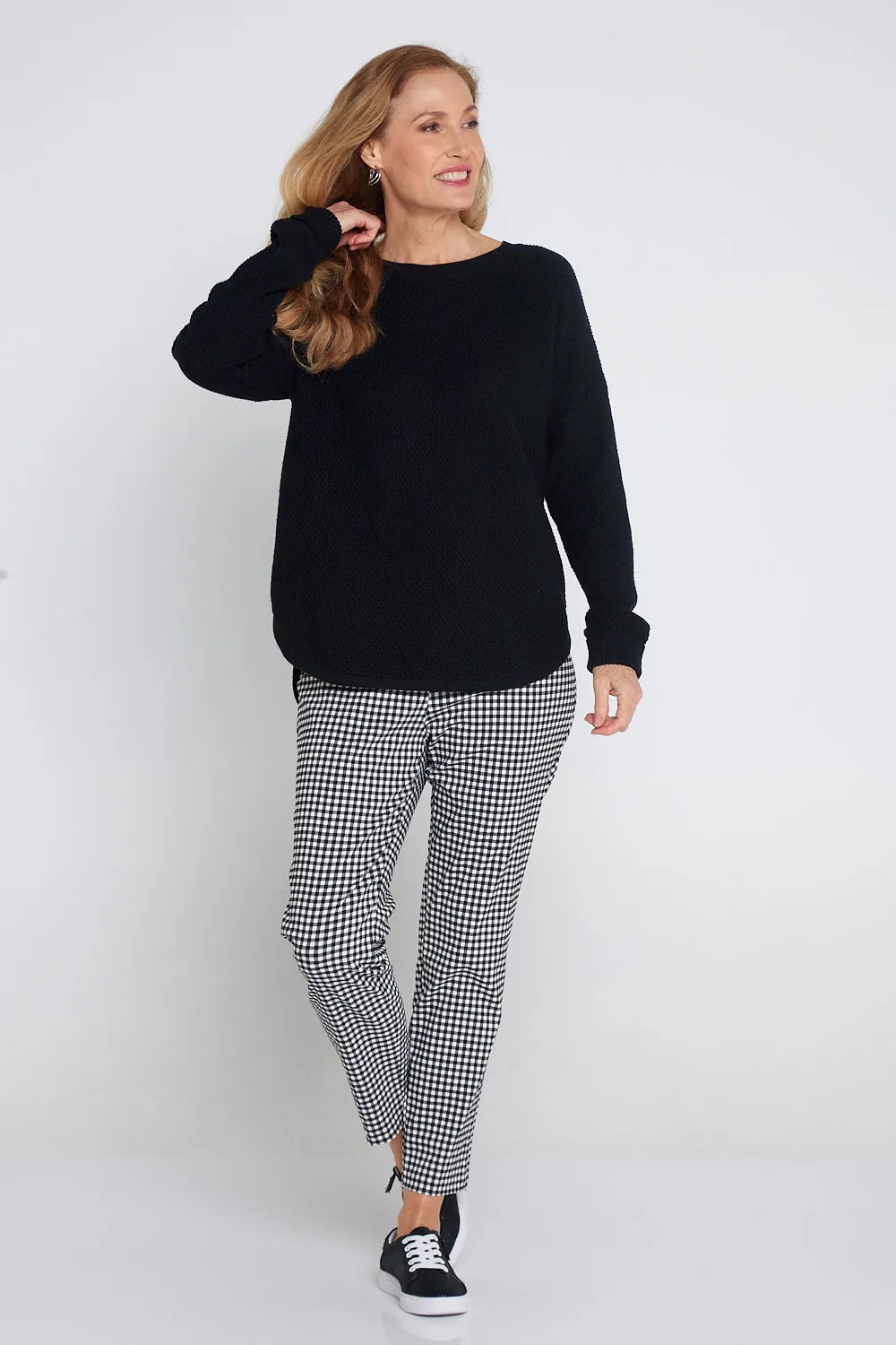 Moira Pants - Black/White Gingham