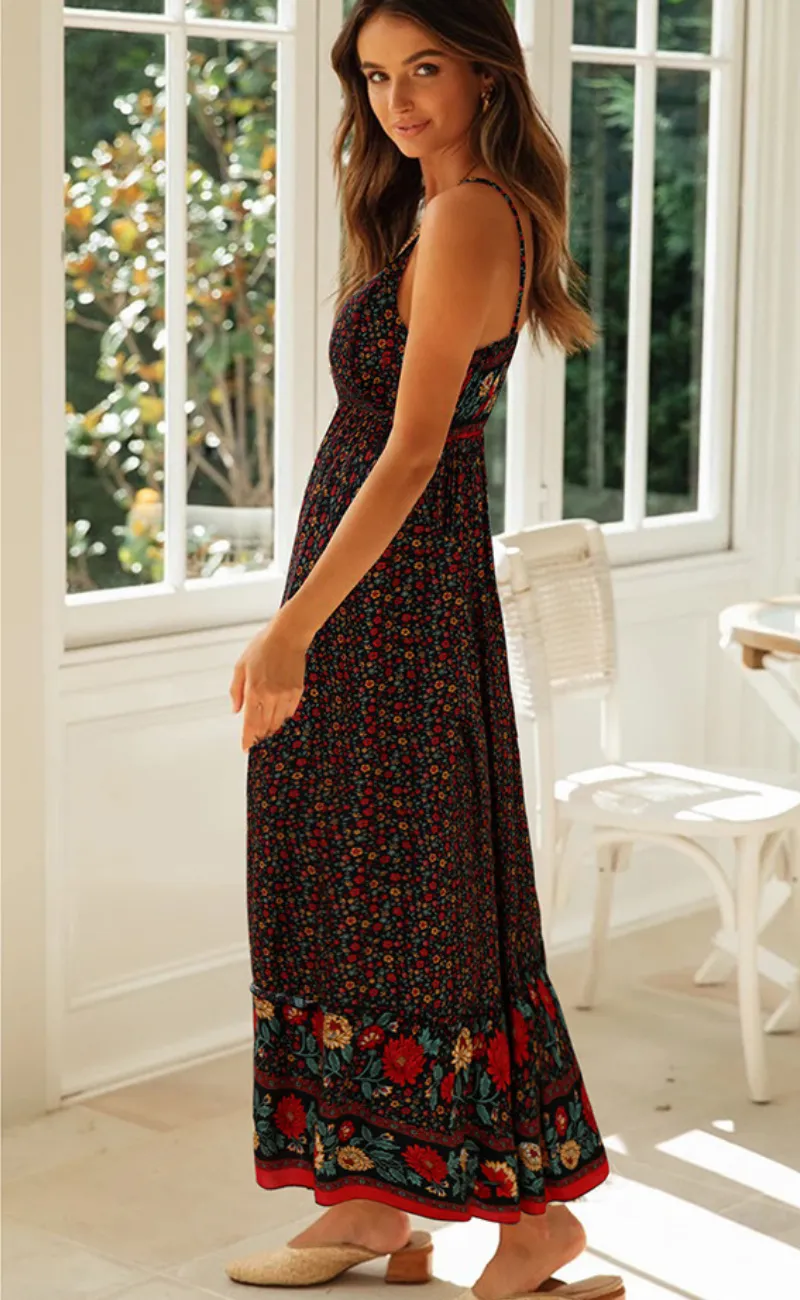 Molly - Bohemian Dress with Straps