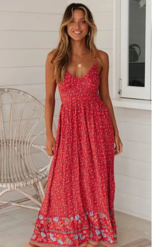 Molly - Bohemian Dress with Straps