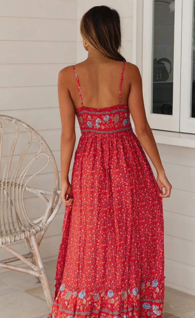 Molly - Bohemian Dress with Straps