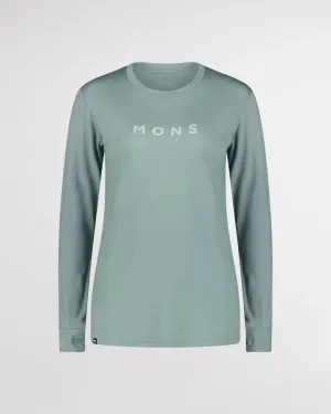 Mons Royale Yotei Classic Women's Long Sleeve - Iceberg