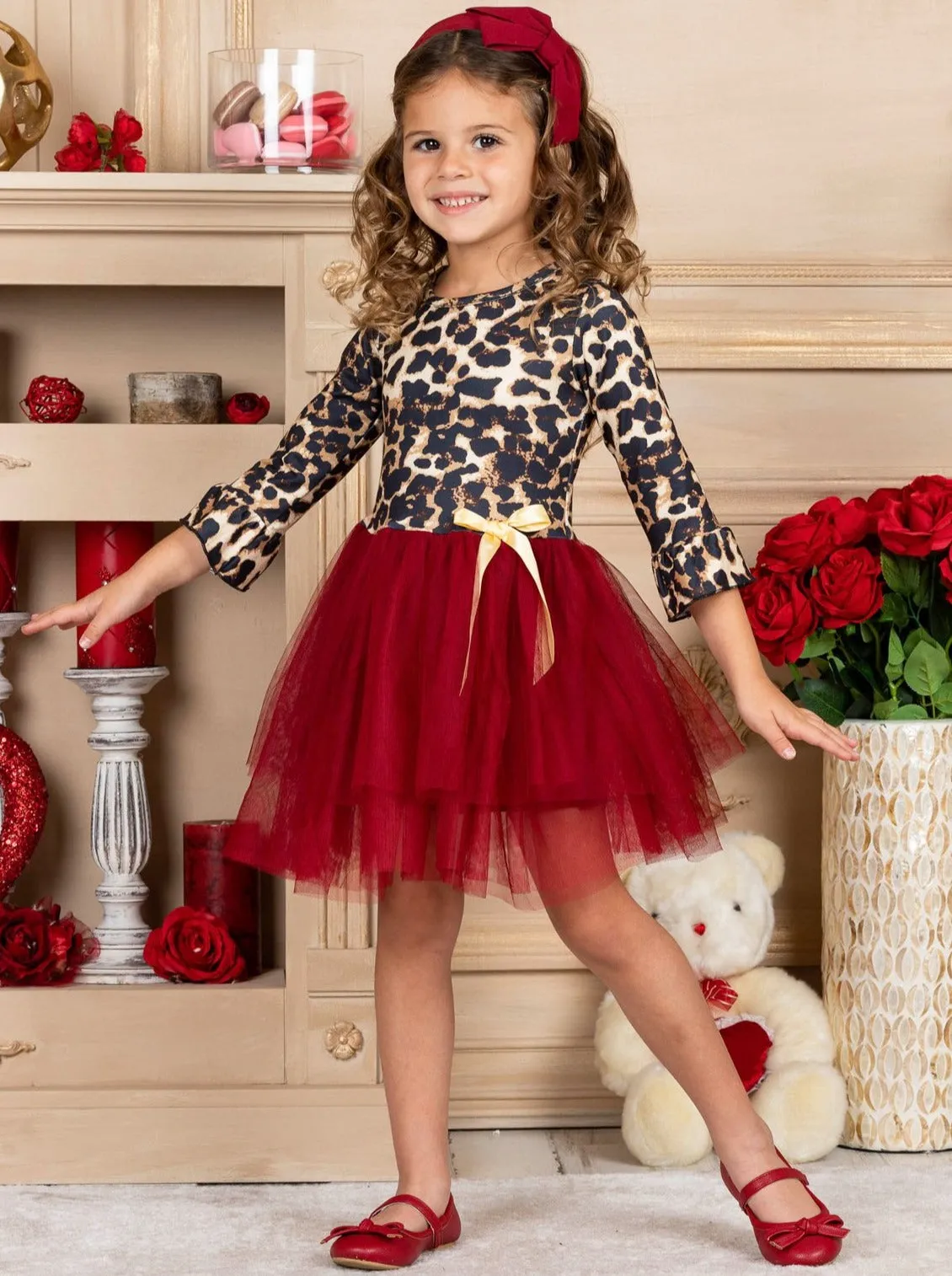 Moves Like Jaguar Long Sleeve Tutu Dress