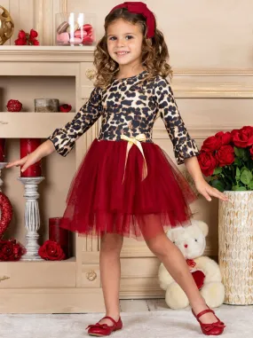 Moves Like Jaguar Long Sleeve Tutu Dress