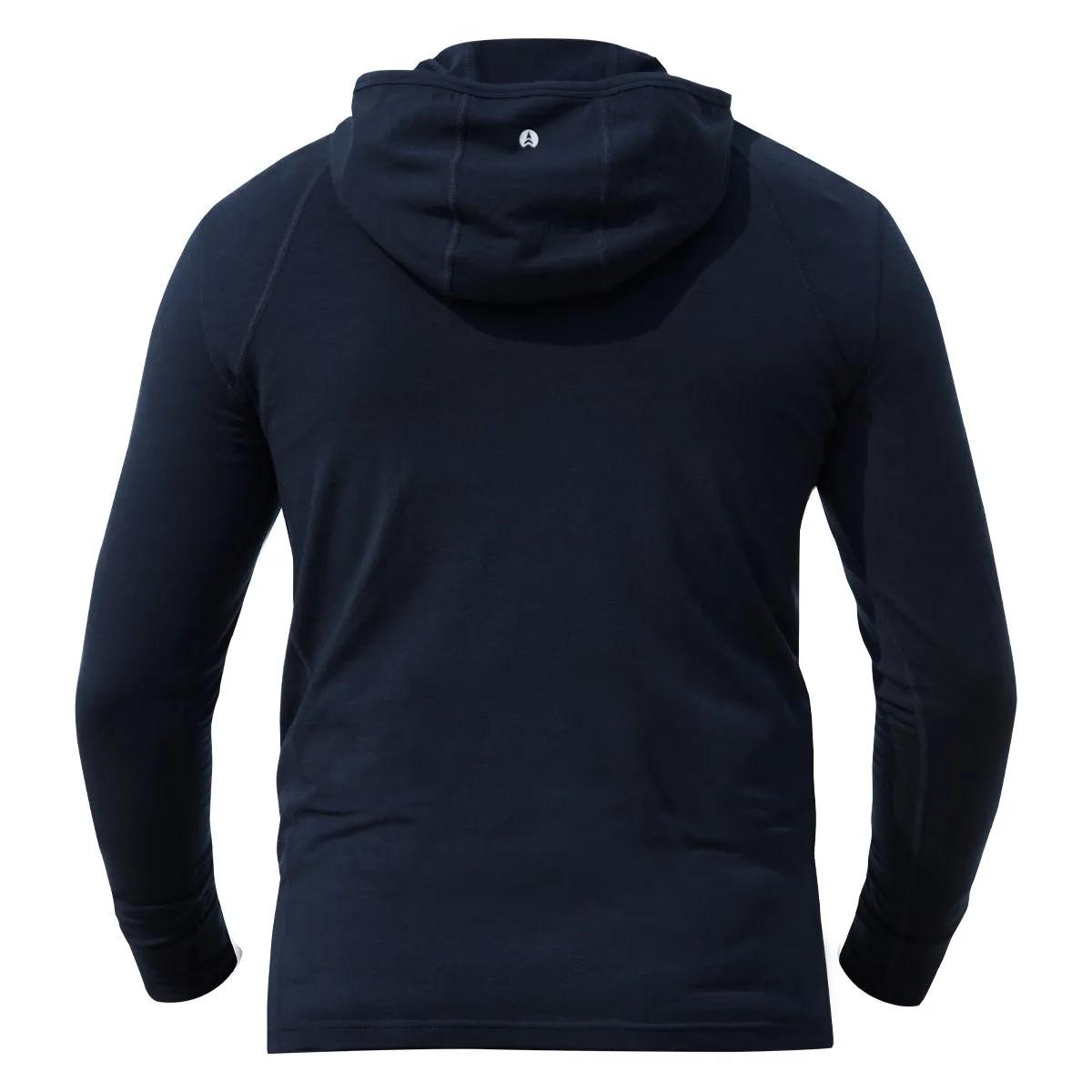 NorthWool Men's Merino Wool 1/4 Zip Midlayer Hoodie with Pouch and Pocket 260 GSM