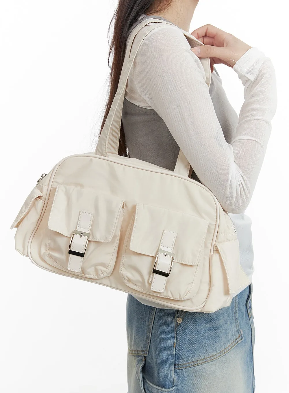 Nylon Buckle Shoulder Bag CA403