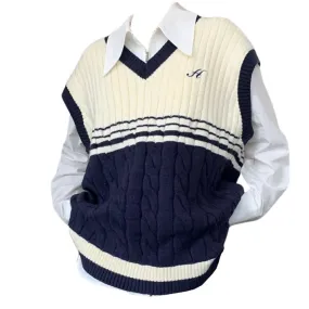 Old Money Yacht Club Striped Vest