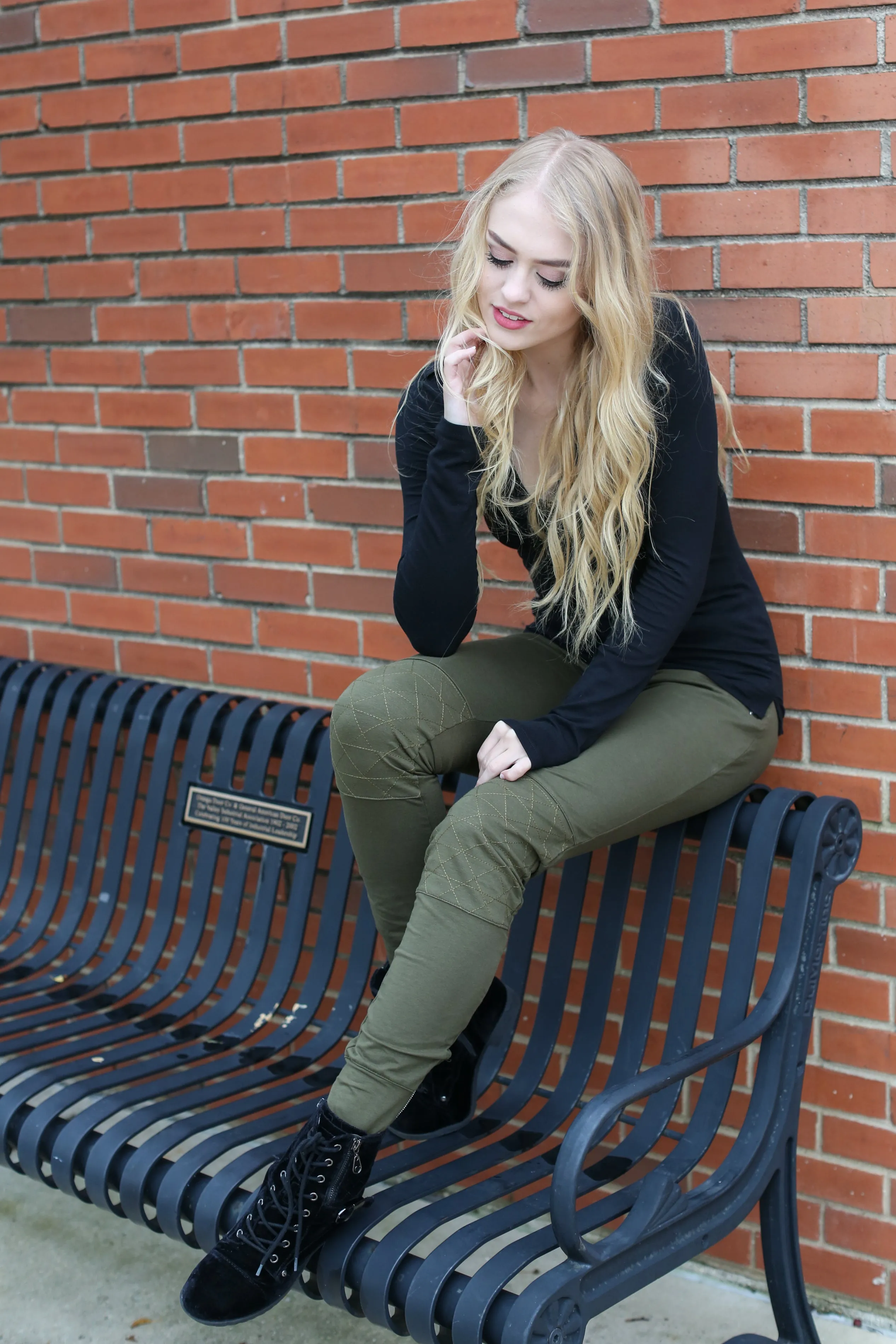 Olive Moto Joggers