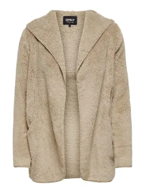 Onlcontact Hood Shepra Coat - Camel