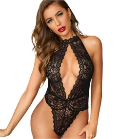 Open Chest Lace Bodysuit