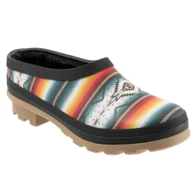 Pendleton Saltillo Sunset Black Rainbow Rubber Clog