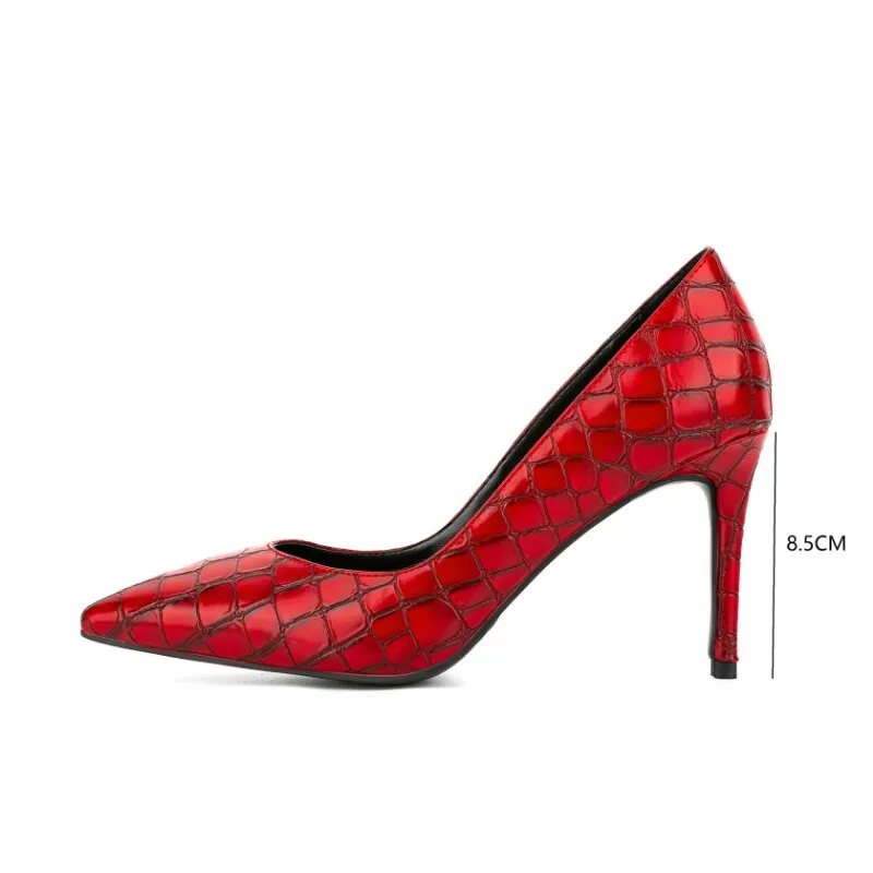 Plaid Pointy Thin High-Heel Shoes