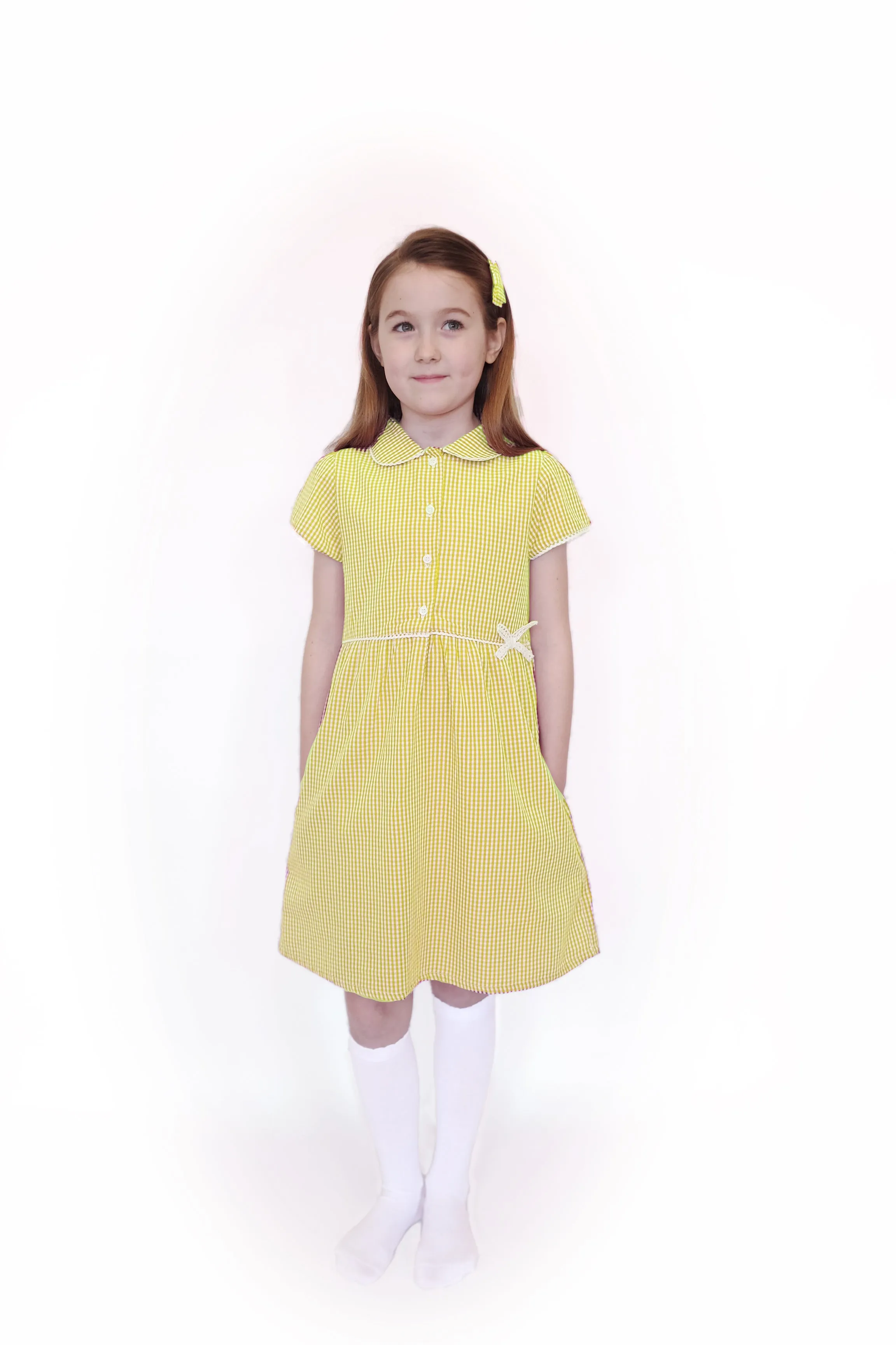 Pure Cotton Gingham School Summer Dress - 5 COLOURS AVAILABLE