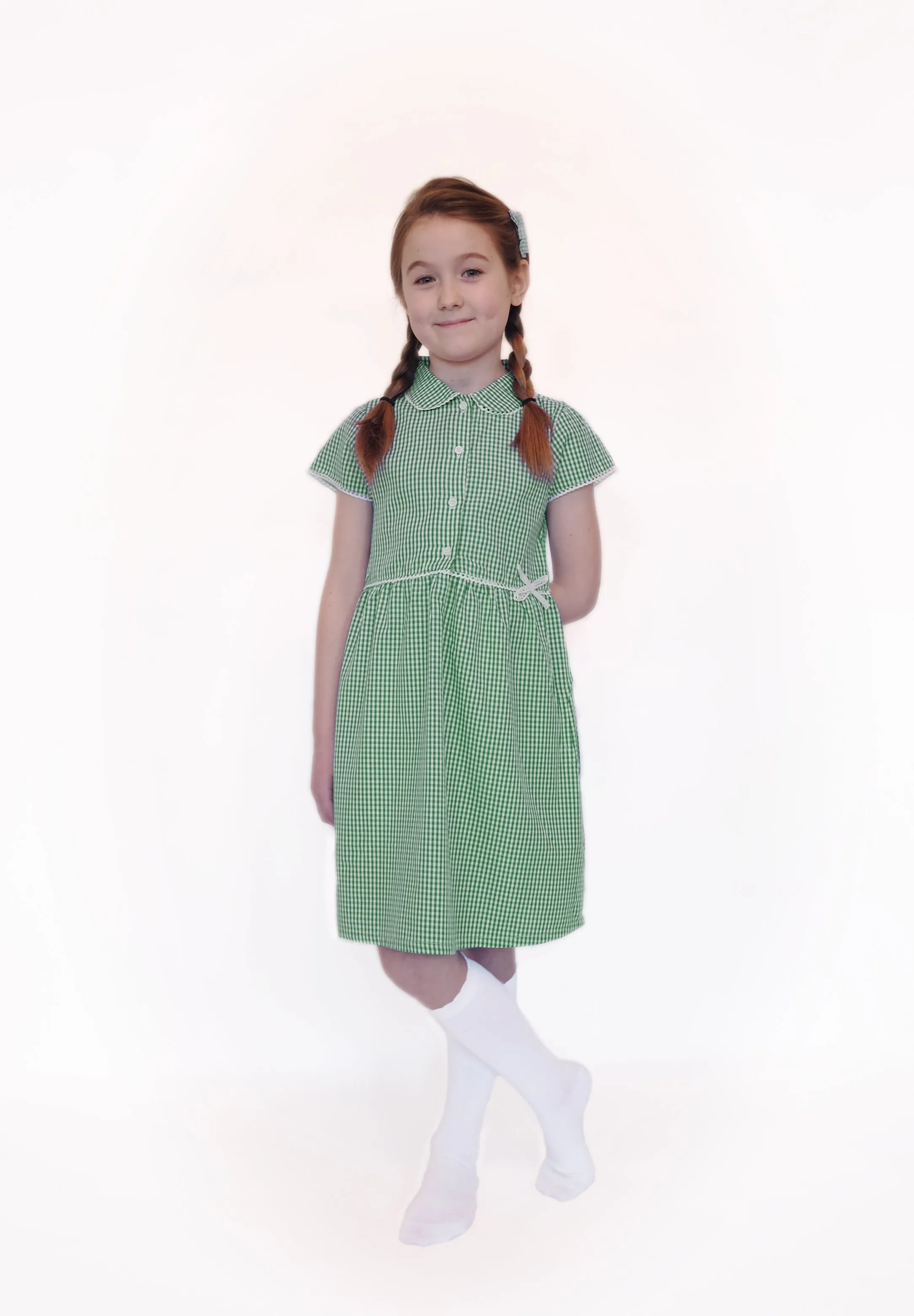 Pure Cotton Gingham School Summer Dress - 5 COLOURS AVAILABLE