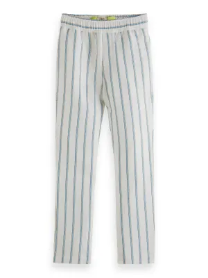 Relaxed Slim Fit Linen Pants