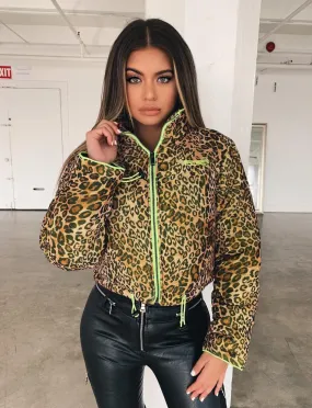 Road Warrior Jacket - Leopard/Neon