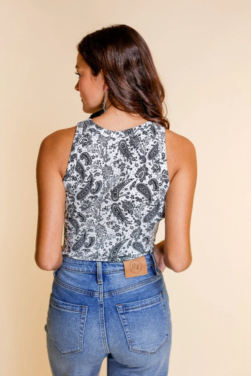 Rodeo Romance Bandana Print Bodysuit