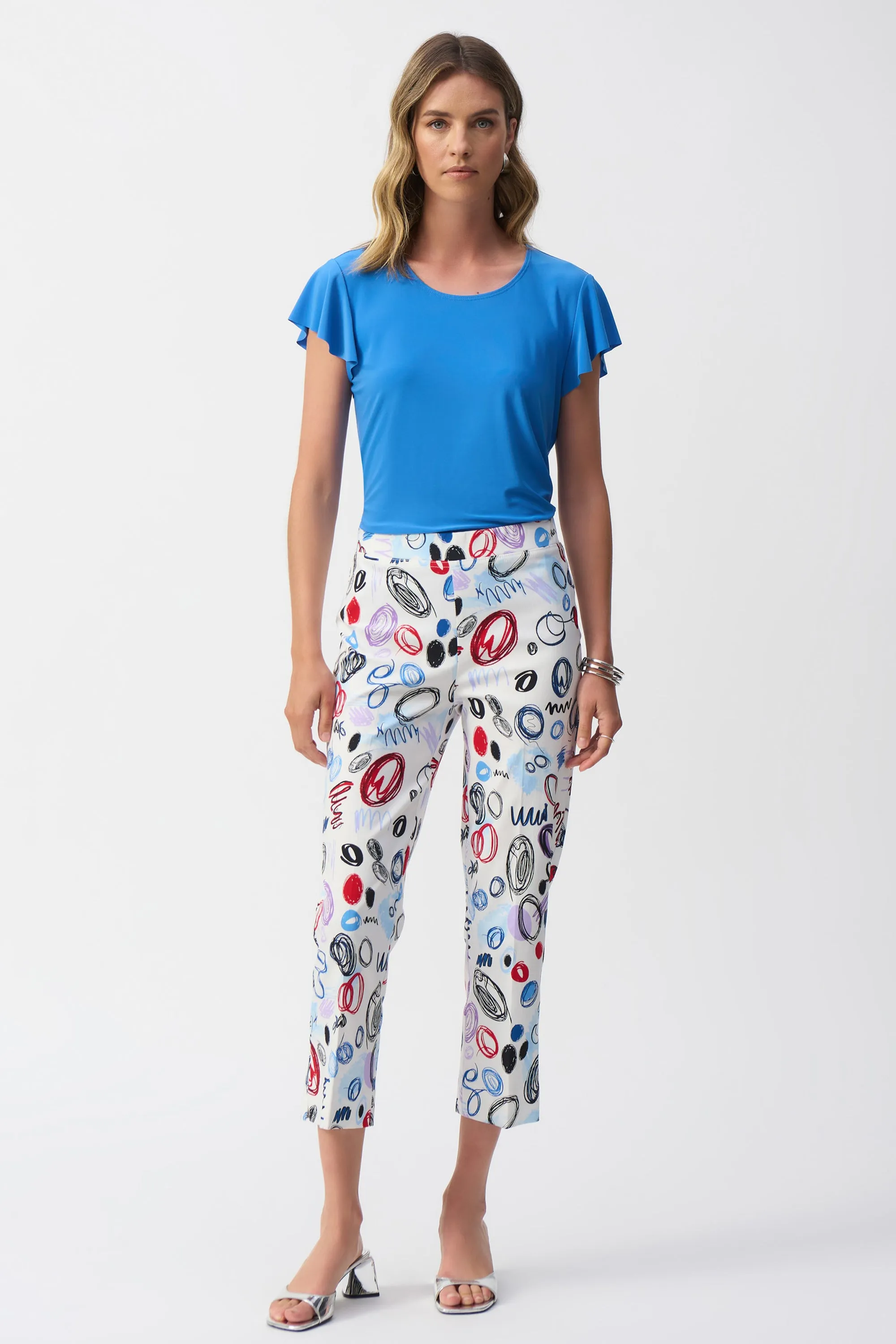 SCRIBBLE SPOTS CROP PANT