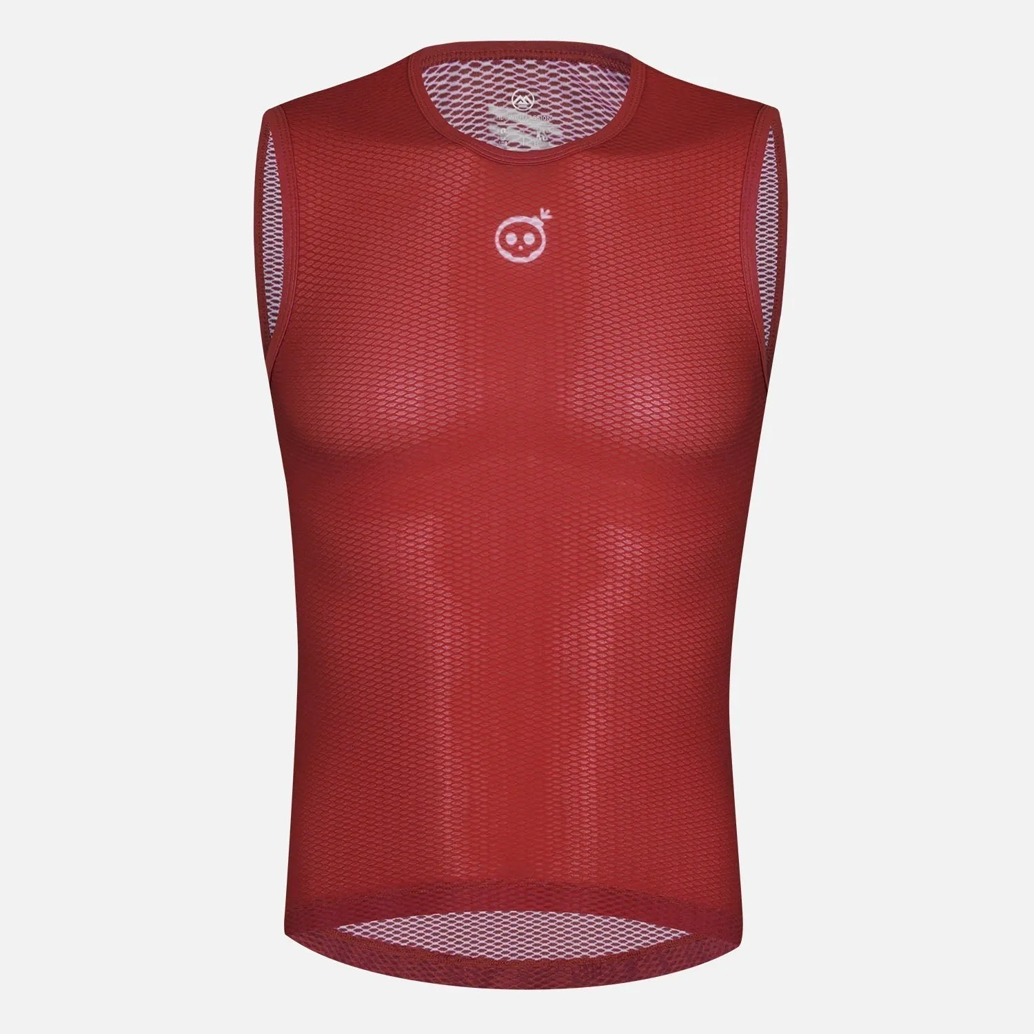 Skull Monton Cycling Base Layer Wednesday III Brick Red