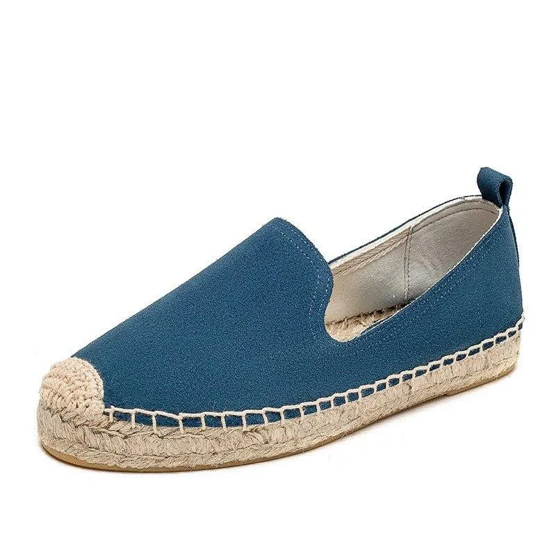 Slip On Woven Leather Loafers for Women