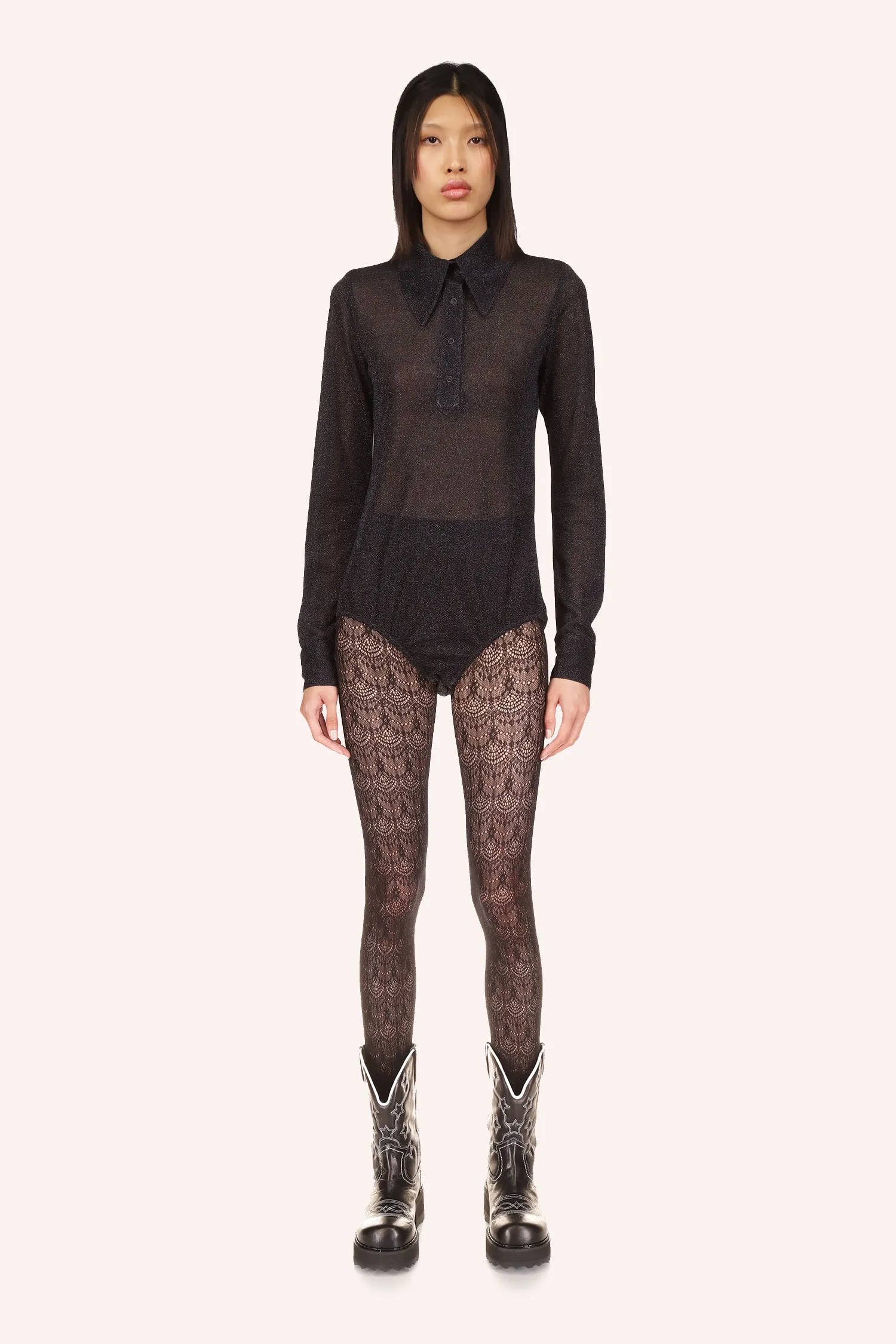 Sparkling Mesh Bodysuit